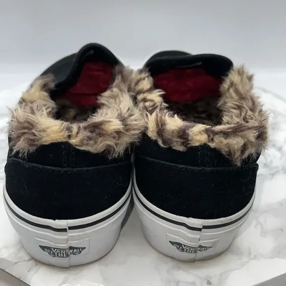 Vans Black and White Slip-On Sneakers - Picture 6 of 9